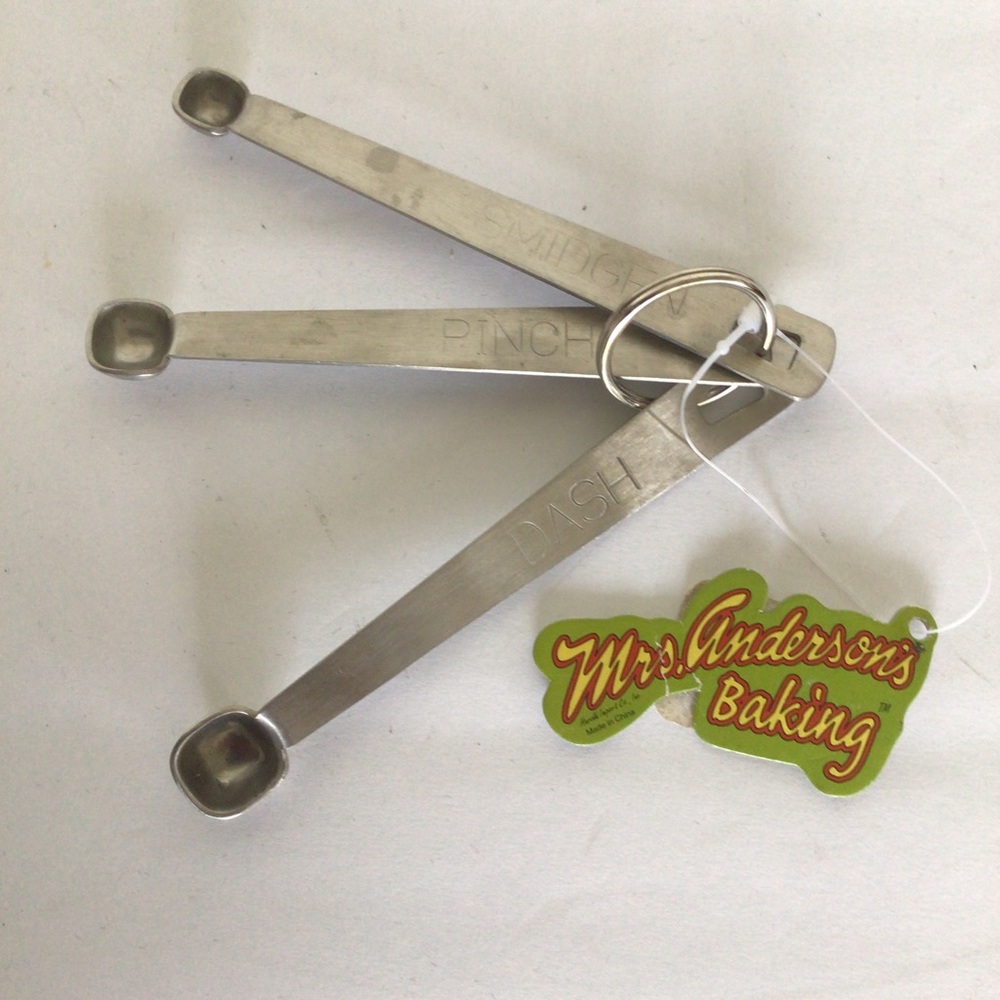 MRS ANDERSON BAKING COMPANY DASH SMIDGE PINCH MEASURING SPOONS NWT